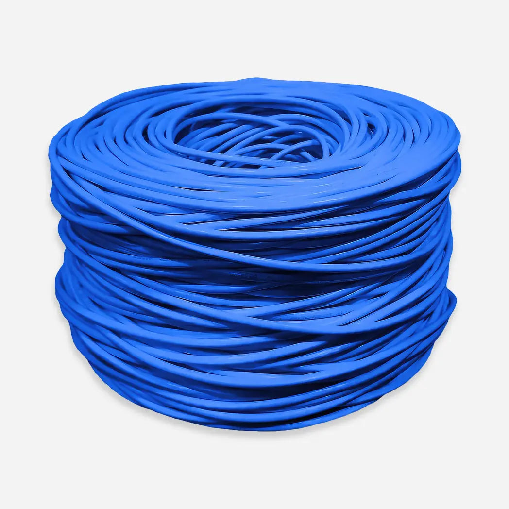 FiveStarCable Cat6 Plenum Jacket Ethernet Cable, 1000 Feet – Blue