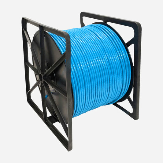 Cat6 Plenum 23AWG Solid Copper Foil Shielded F/UTP 1000ft Blue Ethernet Cable