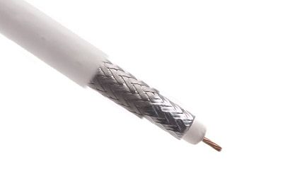 Belden 82240 RG-58/U 53 Ohm Coax Cable 1000ft Plenum-Rated White Made In USA